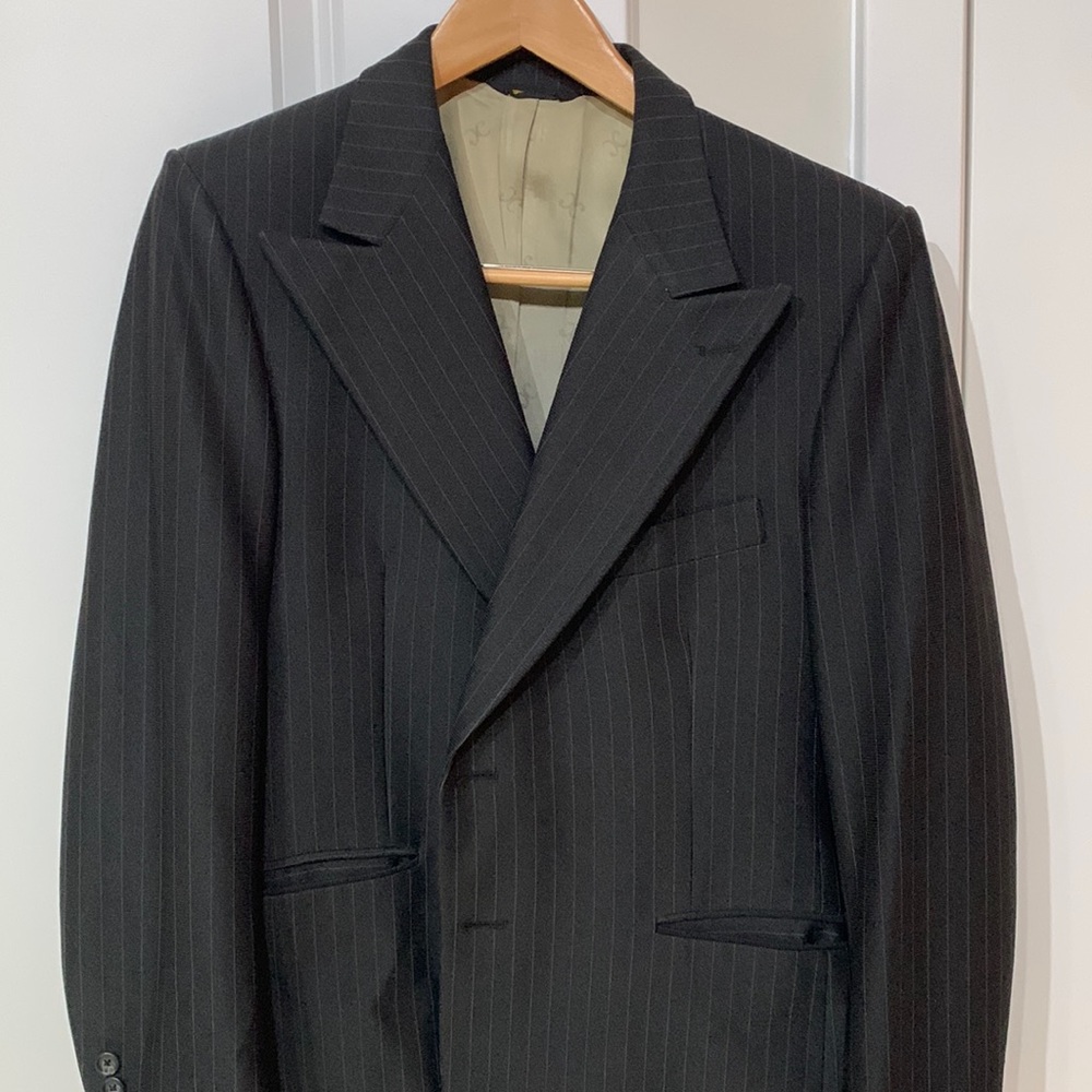 Vintage Cartier 2 piece suit 44r jacket and 34/35” waist 30” inseam. Very Rare